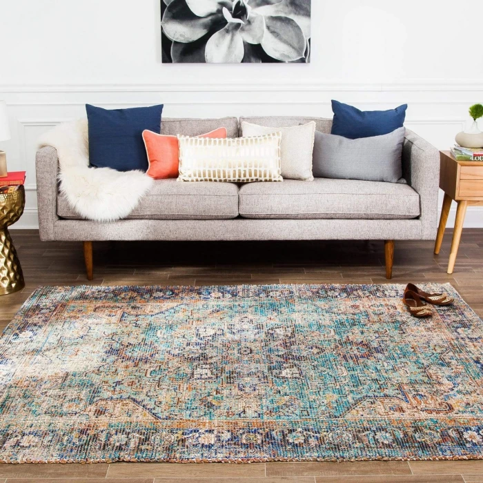 Anji Mountain 4' x 6' Hazaran Distressed Rug