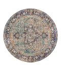 Anji Mountain 6' Round Hazaran Distressed Rug