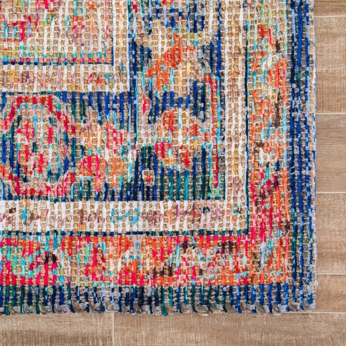 Anji Mountain 6' Round Chaloon Distressed Rug
