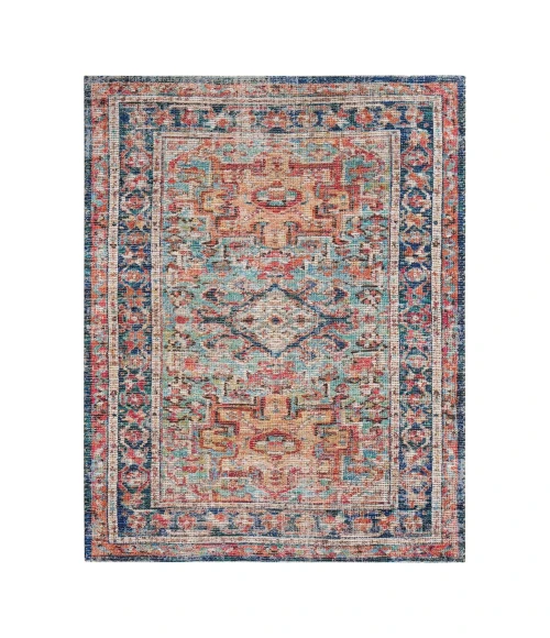 Anji Mountain 8' Round Chaloon Distressed Rug