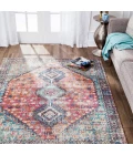 Anji Mountain 8' Round Lenjan Distressed Rug
