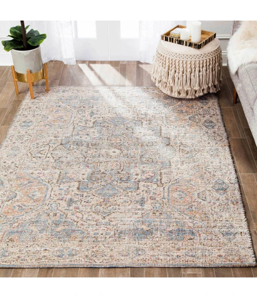 Anji Mountain 4' Round Damavand Distressed Rug