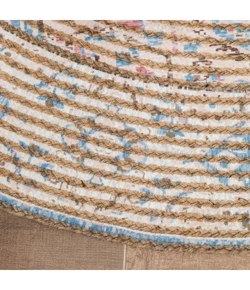 Anji Mountain 4' Round Damavand Distressed Rug