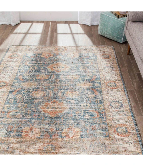 Anji Mountain 5' x 7' Moss-Point Distressed Rug