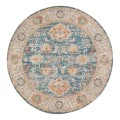 Anji Mountain 8' Round Moss-Point Distressed Rug