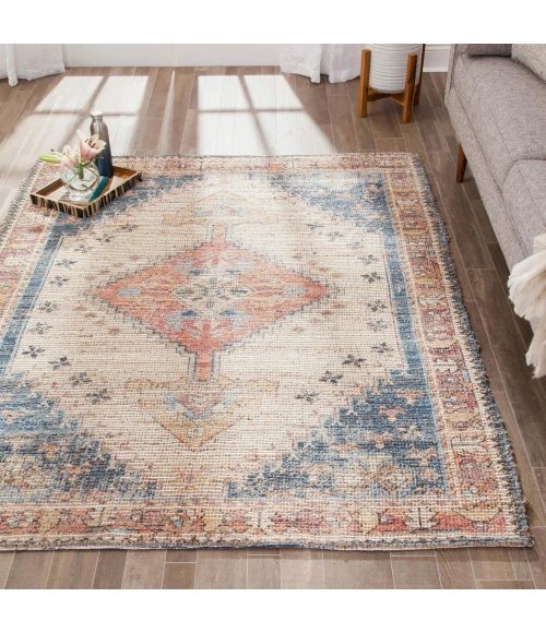 Anji Mountain 8' Round Beso Distressed Rug