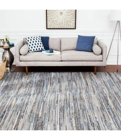 Anji Mountain Anji Mountain 8' x 10' American Graffiti Denim & Jute Rug