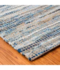 Anji Mountain 2'6" x 8' American Graffiti Denim & Jute Rug