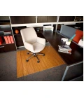 48" x 72" Natural Standard Bamboo Chair Mat no lip