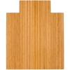 Anji Mountain 44 in. X 52 in. Natural Standard Bamboo Chair Mat with lip
