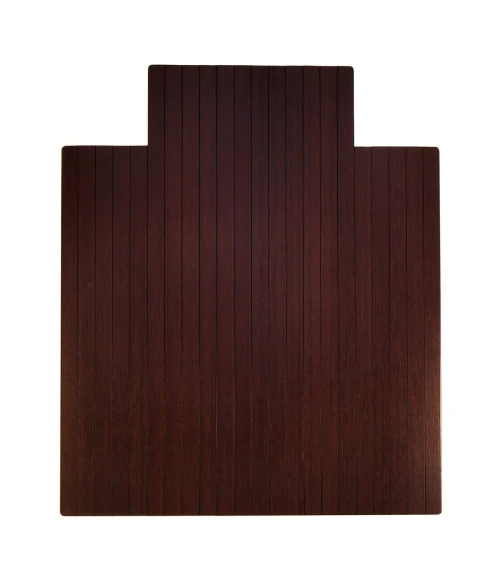 Anji Mountain 36" x 48" Natural Standard Bamboo Chair Mat with lip