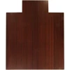 Anji Mountain 44 in. X 52 in. Dark Cherry Delu X e Bamboo Chair Mat with lip