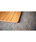 55" x 57" Natural Standard Bamboo Chair Mat with lip