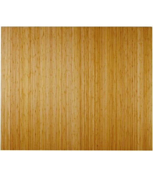 48" x 60" Natural Deluxe Bamboo Chair Mat no lip