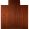 Anji Mountain 55 in. X 57 in. Dark Cherry Delu X e Bamboo Chair Mat with lip