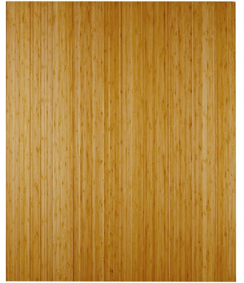 48" x 42" Natural Deluxe Bamboo Chair Mat no lip