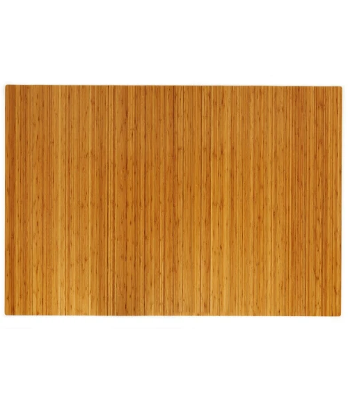 48" x 60" Natural Standard Bamboo Chair Mat no lip