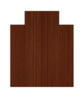 Anji Mountain 36" x 48" Natural Standard Bamboo Chair Mat with lip