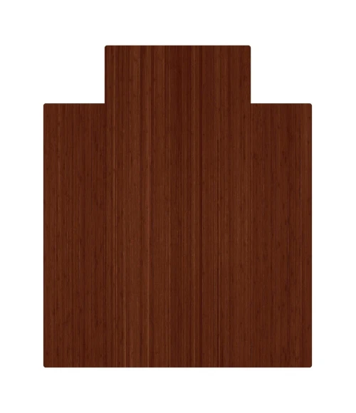 Anji Mountain 36" x 48" Natural Standard Bamboo Chair Mat with lip