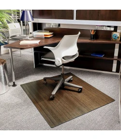 Anji Mountain 48 in. X 42 in. Java Standard Bamboo Chair Mat no lip