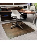 48" x 52" Java Standard Bamboo Chair Mat no lip