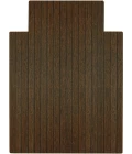 36" x 48" Java Standard Bamboo Chair Mat with lip