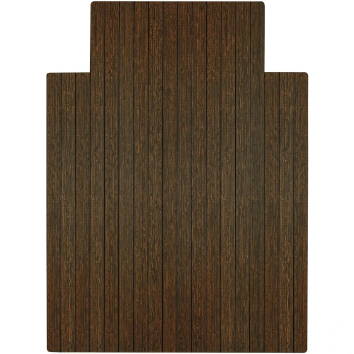 36" x 48" Java Standard Bamboo Chair Mat with lip