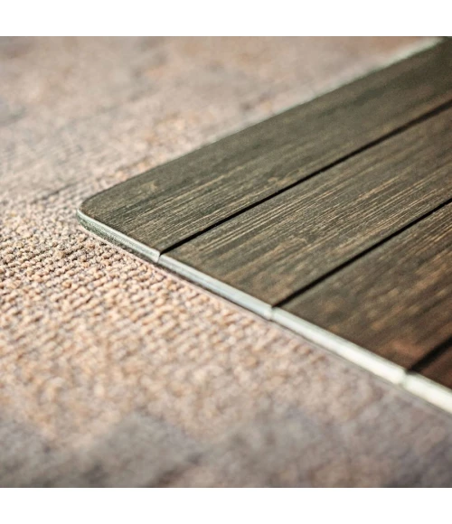 36" x 48" Java Standard Bamboo Chair Mat with lip