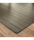 44" x 52" Java Standard Bamboo Chair Mat with lip