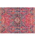 36" x 48" Merida Red & Blue 1/2" Rug'd Chair Mat 