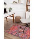 36" x 48" Merida Red & Blue 1/2" Rug'd Chair Mat 
