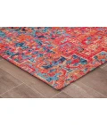 36" x 48" Merida Red & Blue 1/2" Rug'd Chair Mat 