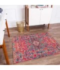 Anji Mountain 40" x 54" Merida Red & Blue 1/2" Rug'd Chair Mat ®