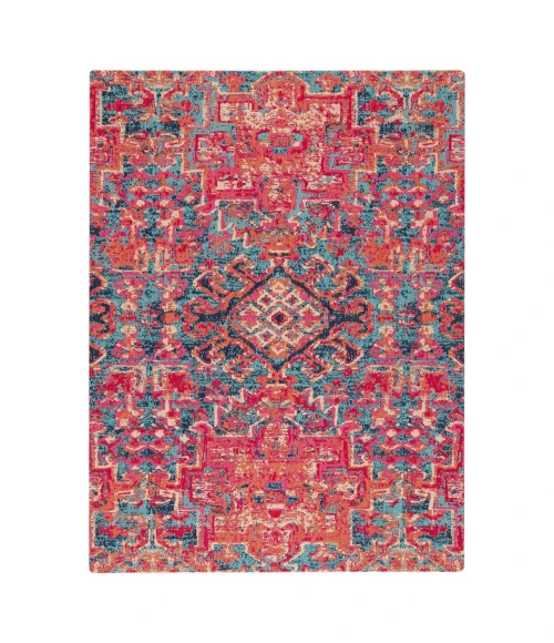 Anji Mountain 40" x 54" Merida Red & Blue 1/2" Rug'd Chair Mat ®
