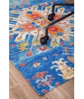 36" x 48" Las Cruces Blue & Orange 1/2" Rug'd Chair Mat 