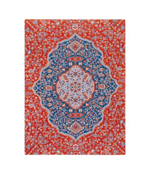 Anji Mountain 36" x 48" Meknes Red & Blue 1/4" Rug'd Chair Mat ®