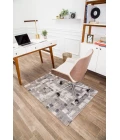 36" x 48" Aarhus Beige Brown & Gray 1/2" Rug'd Chair Mat 
