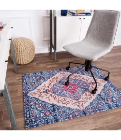 Anji Mountain Anji Mountain 36" x 48" Porto Blue & Red Rug