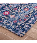 Anji Mountain 36" x 48" Porto Blue & Red 1/4" Rug'd Chair Mat ®