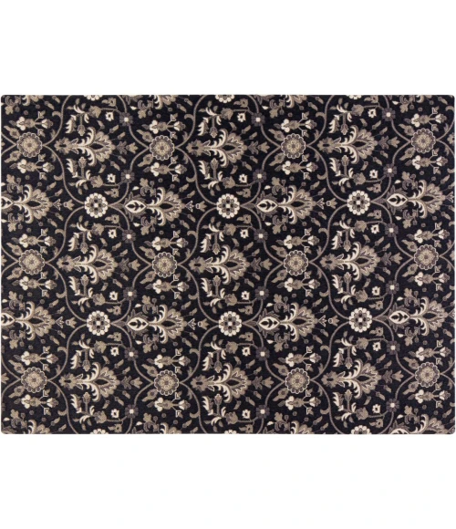 36" x 48" Alhambra Black & Gray 1/2" Rug'd Chair Mat 