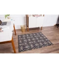 36" x 48" Alhambra Black & Gray 1/2" Rug'd Chair Mat 