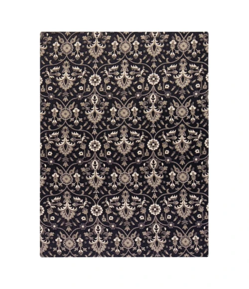 Anji Mountain 36" x 48" Alhambra Black & Gray 1/4" Rug'd Chair Mat ®