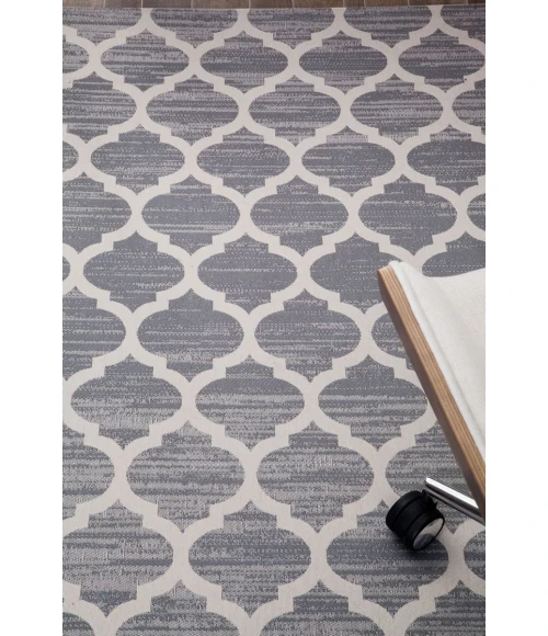 36" x 48" Mitte Gray & Beige 1/2" Rug'd Chair Mat 