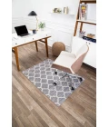 36" x 48" Mitte Gray & Beige 1/2" Rug'd Chair Mat 
