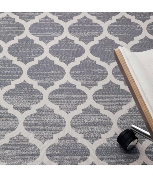 Anji Mountain 40" x 54" Mitte Gray & Beige 1/4" Rug'd Chair Mat ®