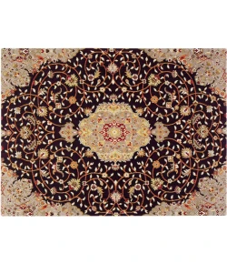 Anji Mountain 36 in. X 48 in. Altamira Brown, Orange & Black 1/2 in. Rug ft. d Chair Mat 