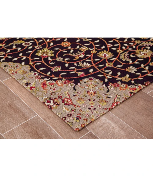 36" x 48" Altamira Brown, Orange & Black 1/2" Rug'd Chair Mat 