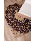 36" x 48" Altamira Brown, Orange & Black 1/2" Rug'd Chair Mat 