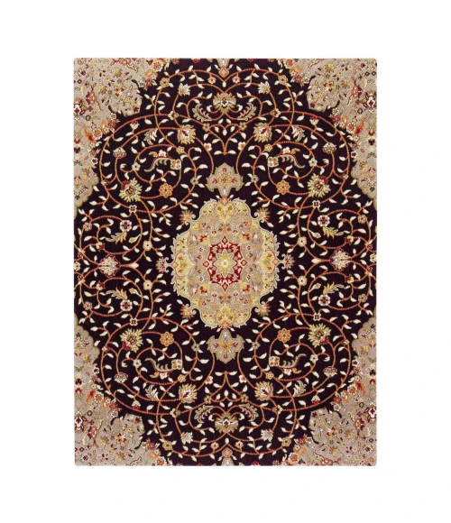 Anji Mountain 36" x 48" Altamira Brown, Orange & Black 1/4" Rug'd Chair Mat ®
