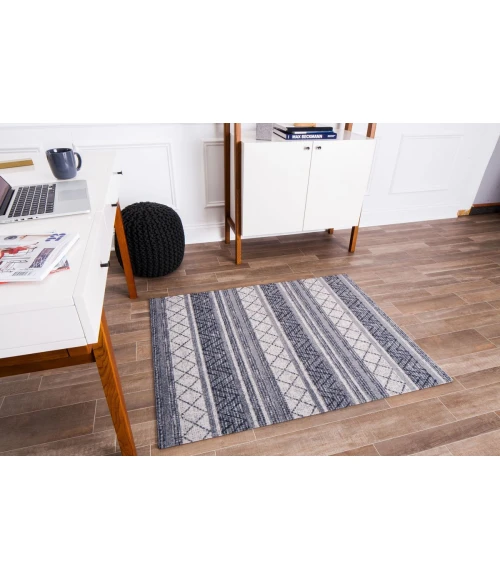 36" x 48" Alesund Beige & Gray 1/2" Rug'd Chair Mat 